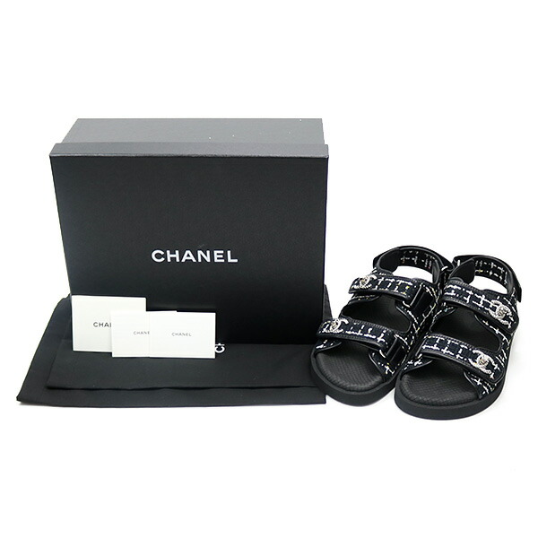 楽天市場】【未使用品】シャネル 【CHANEL】ツイード&ラムスキン