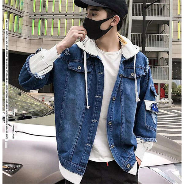 楽天市場】デニム メンズ ジャケット フード付き ジージャン デニム