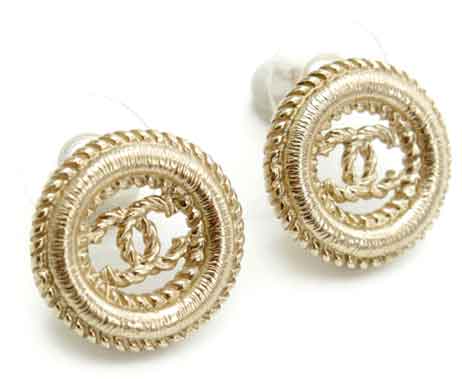 楽天市場】CHANEL シャネル ピアスココマーク ラウンドツイスト