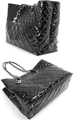 楽天市場】CHANEL シャネルキルティングエナメルチェーントートバッグ