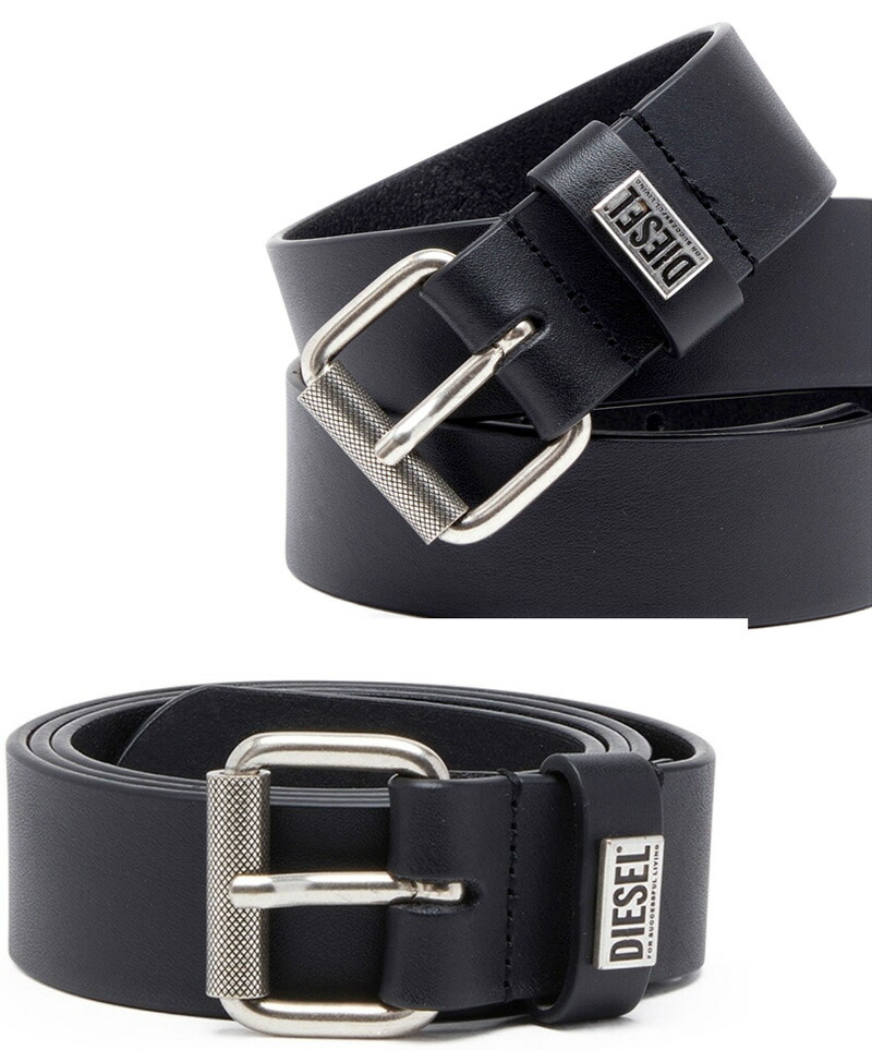 楽天市場】DIESEL ディーゼルメンズレザーベルトエンボスロゴプレート
