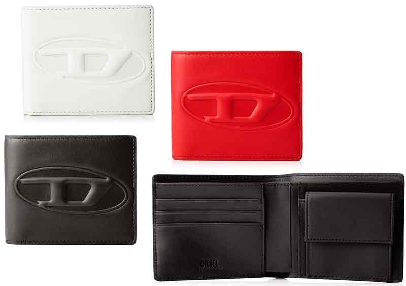 楽天市場】DIESEL ディーゼル小銭入れ付き2つ折り財布ワントーン