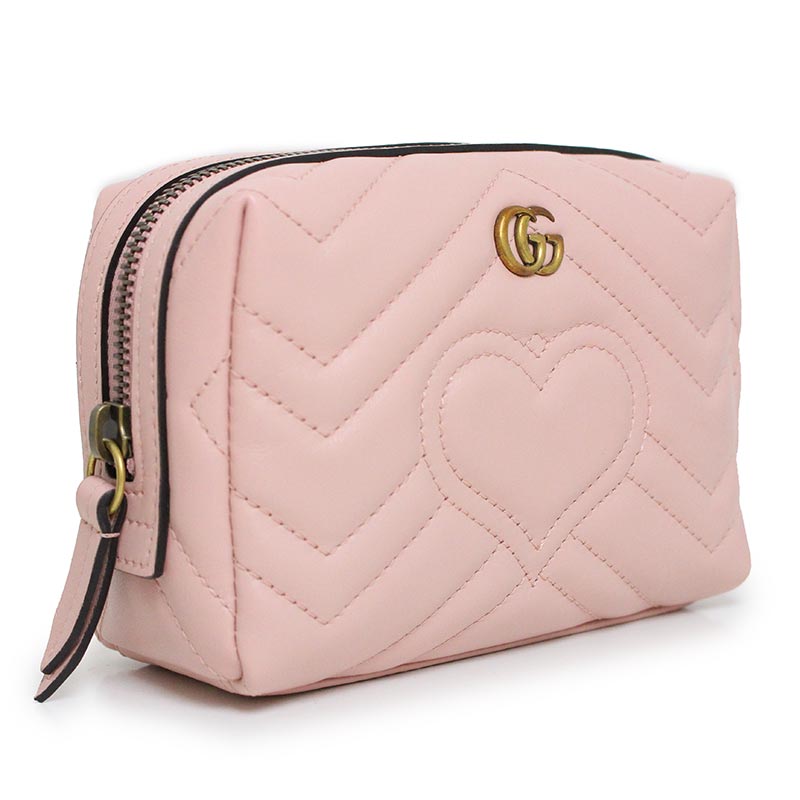 楽天市場】GUCCI グッチ 化粧ポーチビッグハート＆ダブルGロゴ小物入れ