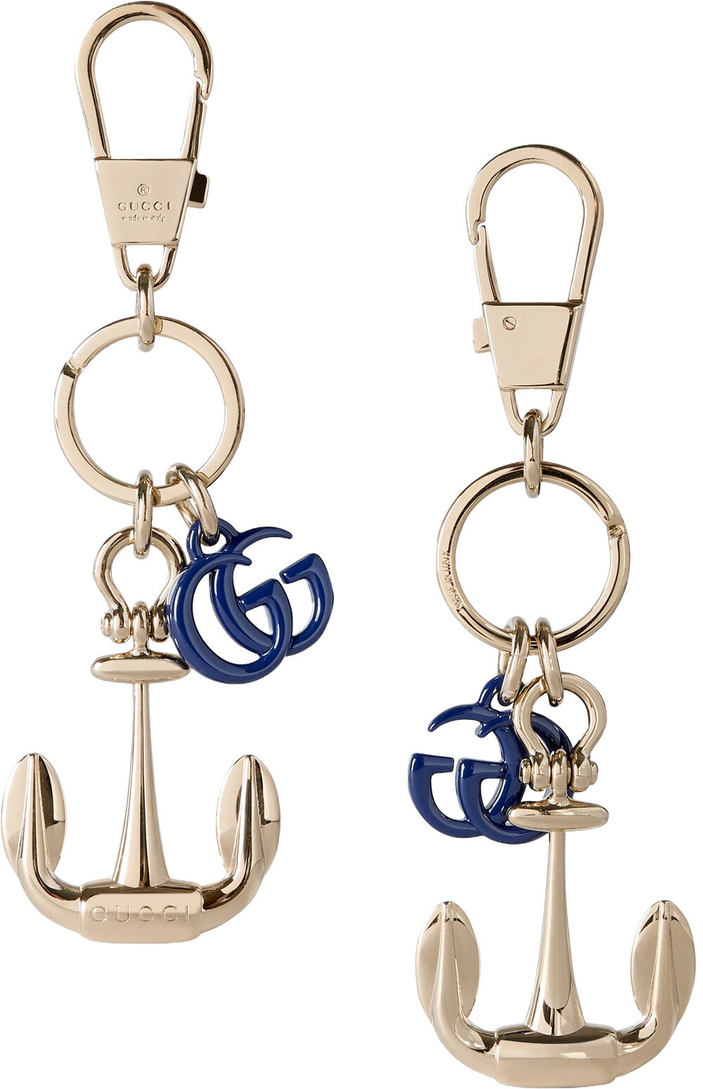 楽天市場】GUCCI グッチ レディース ダブルGロゴキーリング付きイカリ
