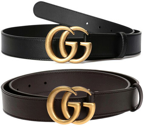 楽天市場】GUCCI グッチ メンズ レディース レザーベルトブラック