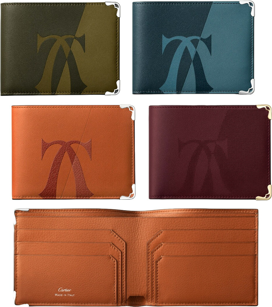 楽天市場】Cartier カルティエ メンズ 二つ折り財布 札入れXLロゴ型