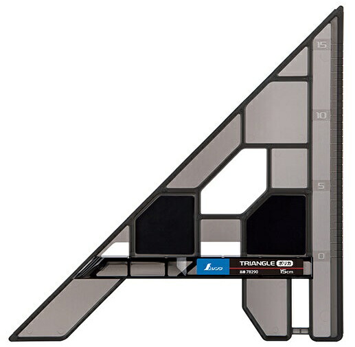 楽天市場】シンワ 丸ノコガイド定規 トライアングルポリカ 15cm 78290