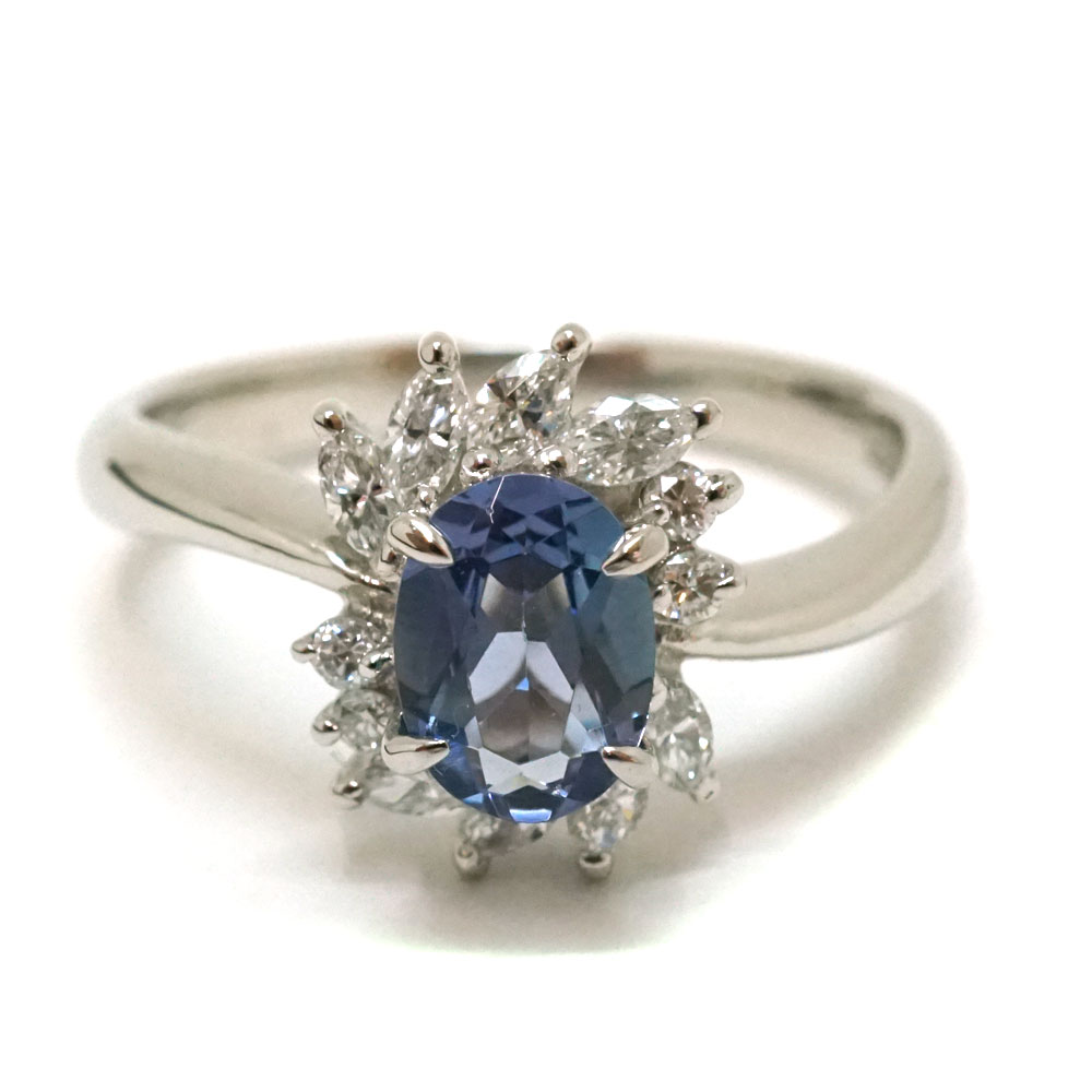 楽天市場】Pt900 プラチナ リング 指輪 タンザナイト0.691ct