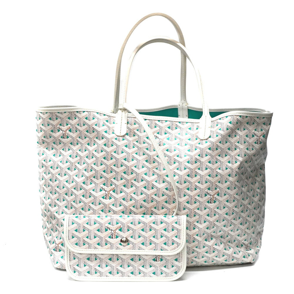 楽天市場】ゴヤール Goyard サンルイPM トートバッグ ホワイト【中古