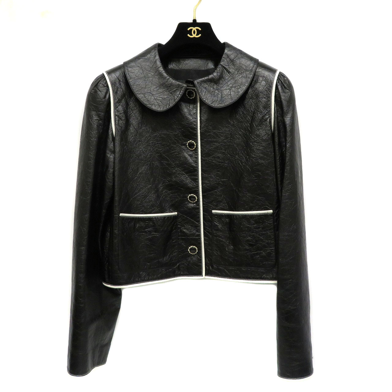 楽天市場】シャネル レザー ジャケットの通販
