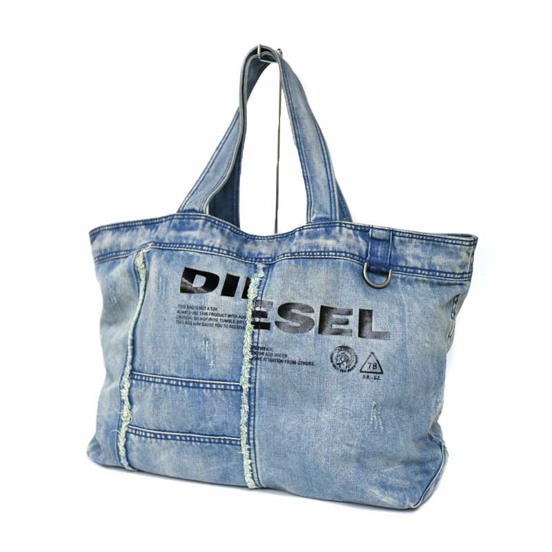 ディーゼル デニムトートバッグ DIESEL デニム生地 トートバッグ