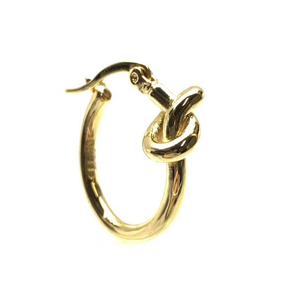 楽天市場】CELINE セリーヌ ノット スモール フープ ピアス 金色