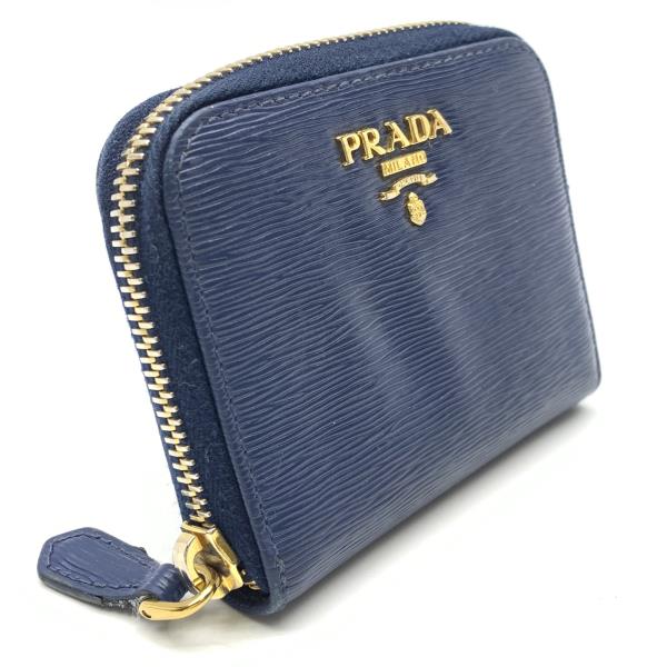 楽天市場】PRADA ﾌﾟﾗﾀﾞ ｺｲﾝｹｰｽ 小銭入れ ｻﾌｨｱｰﾉ 青 ﾌﾞﾙｰ ﾗｳﾝﾄﾞﾌｧｽﾅｰ