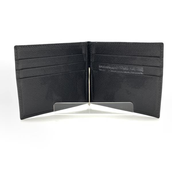 楽天市場】PRADA ﾌﾟﾗﾀﾞ ｻﾌｨｱｰﾉ ﾏﾈｰｸﾘｯﾌﾟ 札入れ 財布 黒 ﾌﾞﾗｯｸ 二