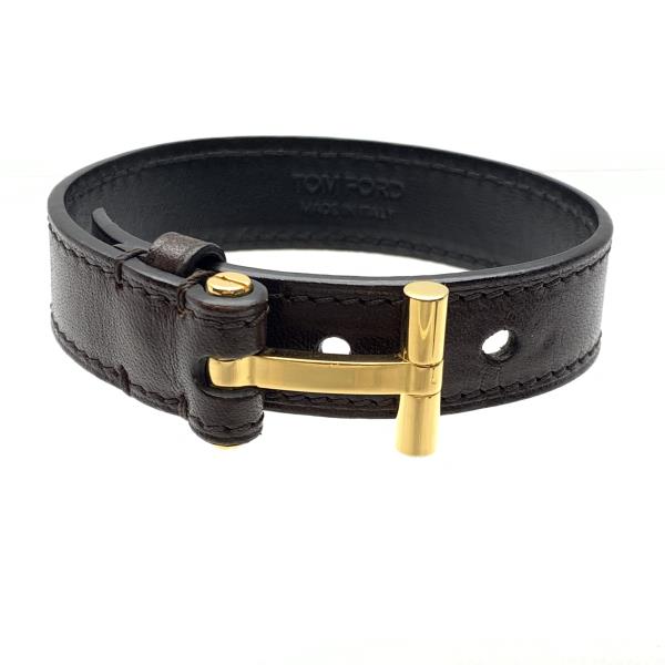 楽天市場】TOM FORD トムフォード Tバックル レザー ブレスレット