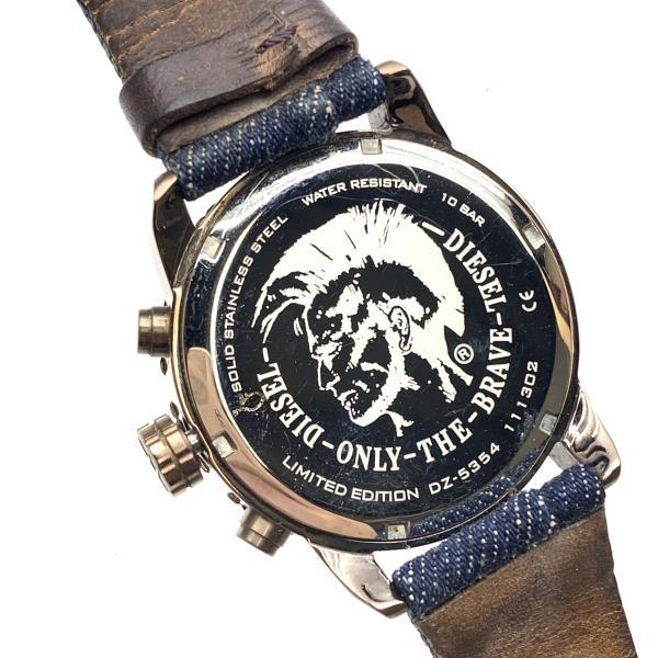 楽天市場】DIESEL ディーゼル 腕時計 DZ-5354 紺文字盤 3針 アナログ