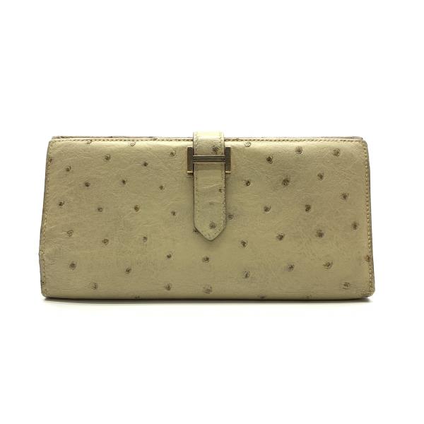 楽天市場】HERMES エルメス ベアンスフレ オーストリッチ 長財布