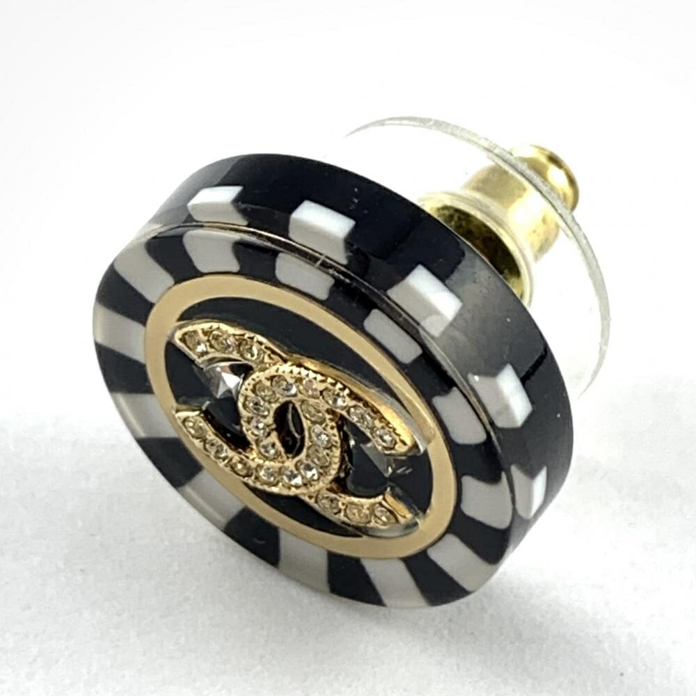 楽天市場】CHANEL シャネル D23C ボタンピアス 丸 サークル