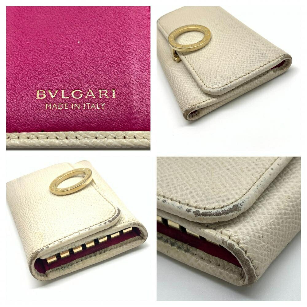 楽天市場】BVLGARI ブルガリ キーケース ホワイト ピンク ゴールド