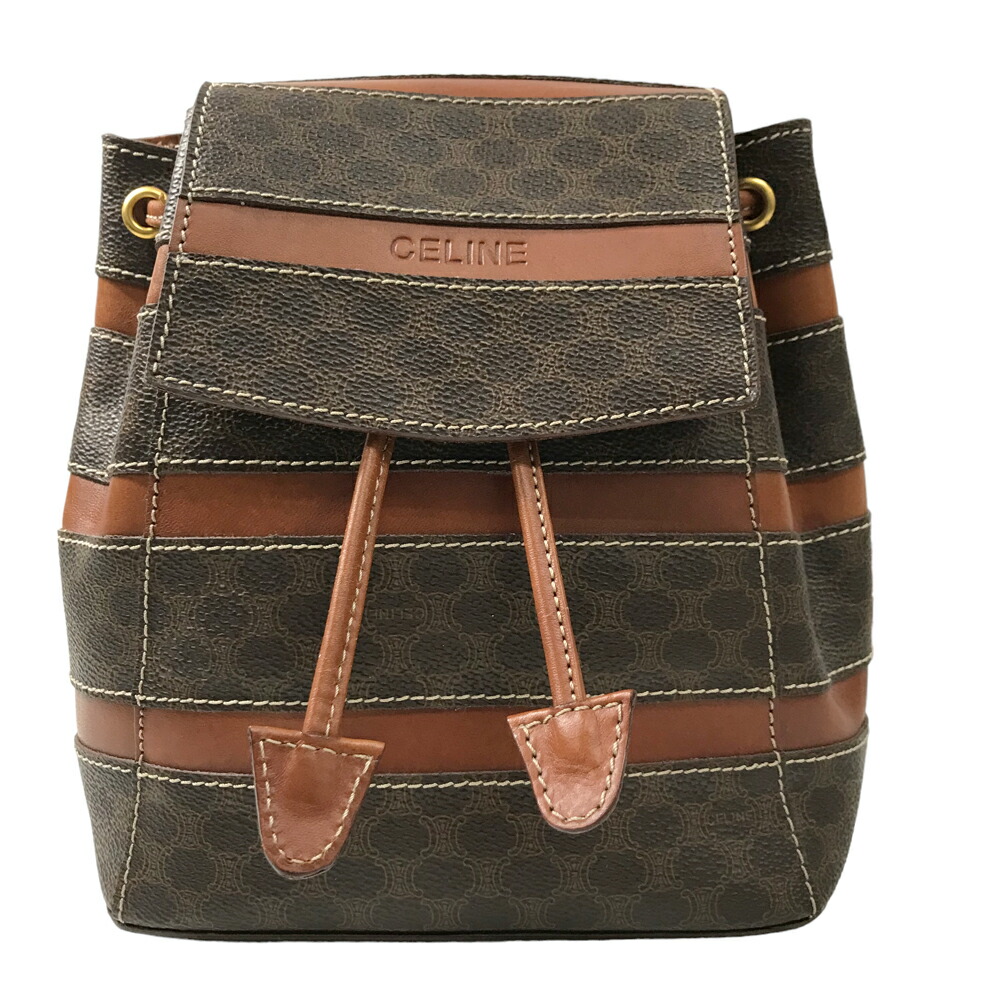 楽天市場】【良品】 セリーヌ ミニリュック ミニバッグ 肩掛け ドロー