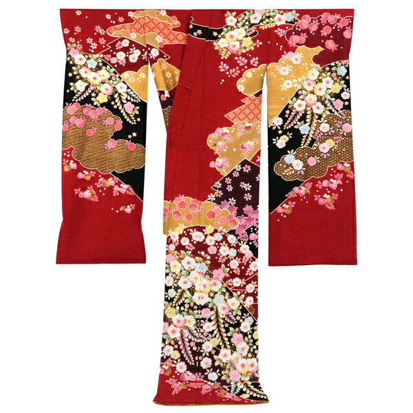 楽天市場】【翠山工房・桐屋 辻が花 振袖 仕立て付き】絞り 友禅 正絹