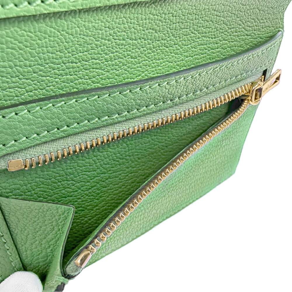 楽天市場】[中古] エルメス ベアン コンビネ 三つ折り財布 ヴェール