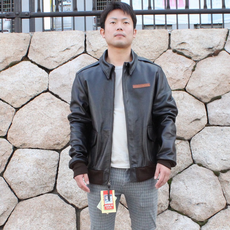 楽天市場】AVIREX USA製 A-2 メンズ 本革 牛革 革ジャンフライト