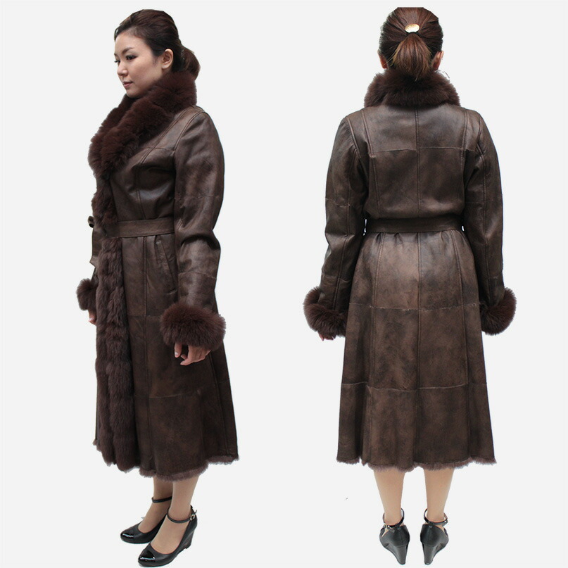 楽天市場】有名ブランド 毛皮コート レディース ラビット ダブル
