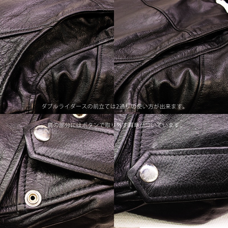 楽天市場】革ジャン メンズ 本革 ダブルライダースジャケット US