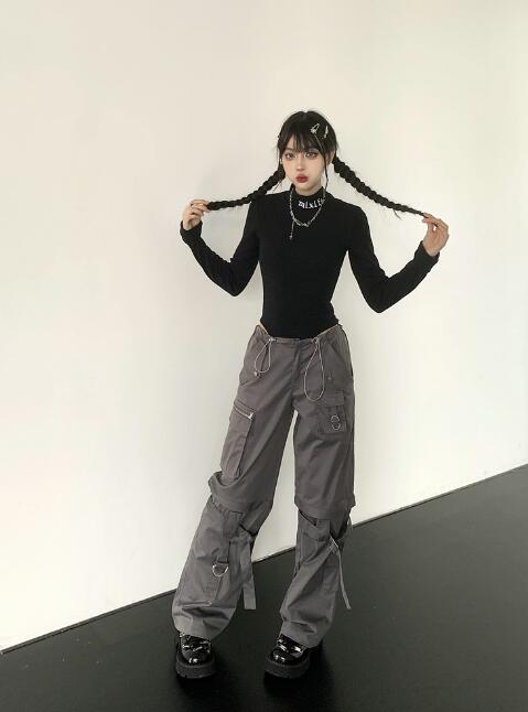 楽天市場】2way ズボン ボトムス パンツ ハイウエスト ロング ショー