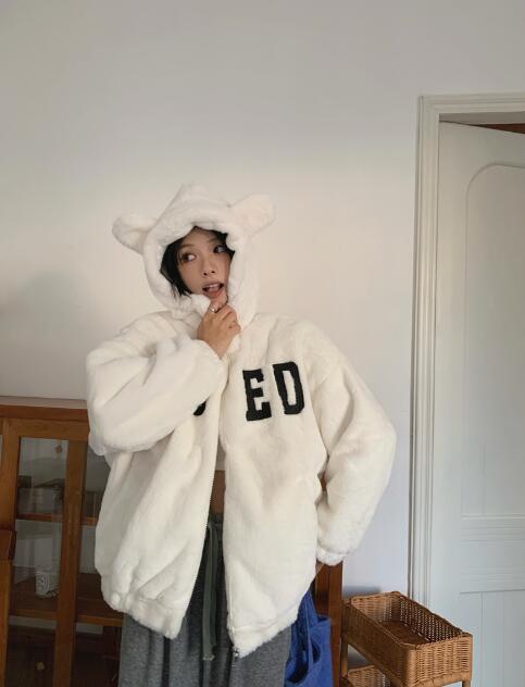 楽天市場】耳付き くま ベア アウター ブルゾン ジャケット ジャンパー