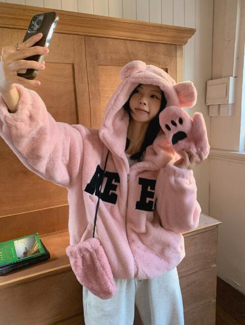 楽天市場】耳付き くま ベア アウター ブルゾン ジャケット ジャンパー