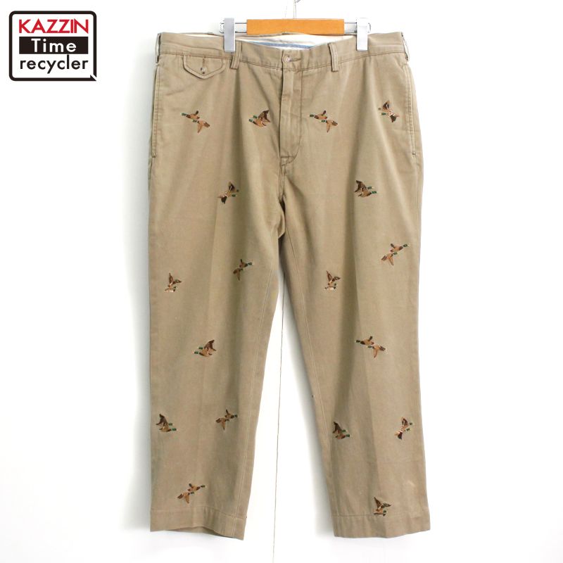 楽天市場】00s ラルフローレン RALPH LAUREN 総柄 カモ 刺繍 パンツ