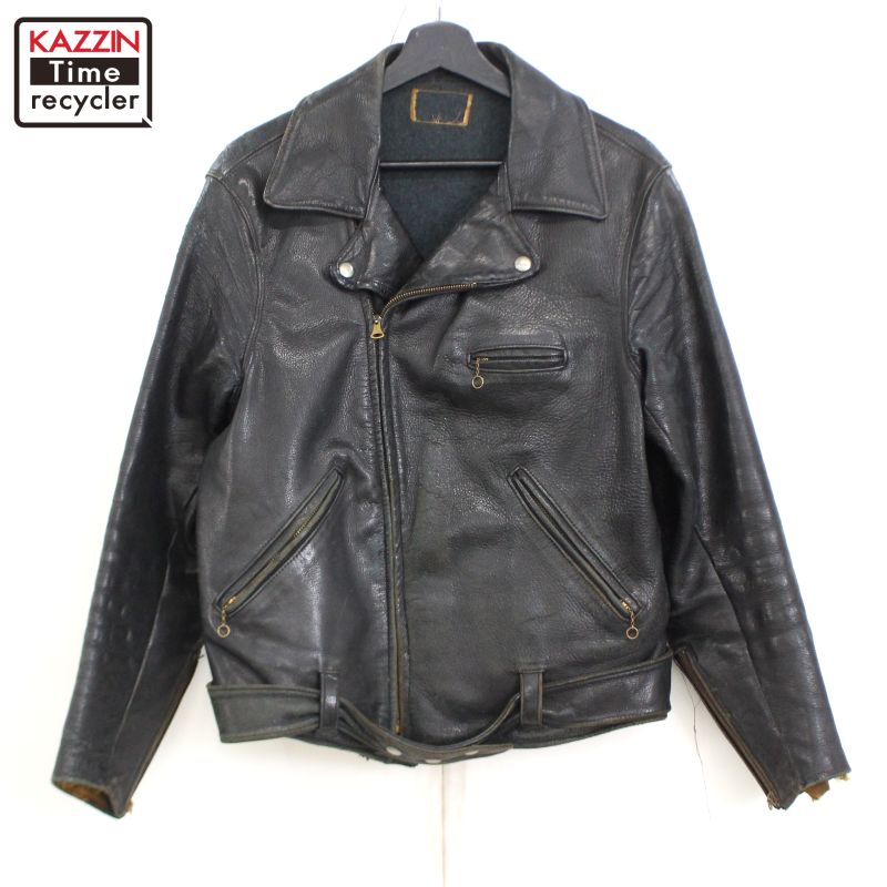 楽天市場】40s ヴィンテージ コの字 ホースハイド レザージャケット