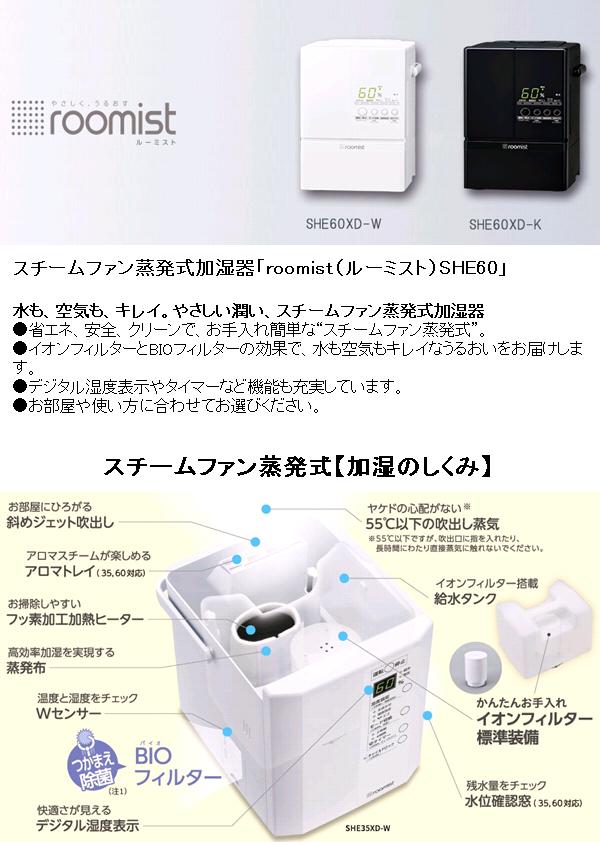 楽天市場】三菱重工冷熱 SHE60XD-W スチームファン蒸発式加湿器