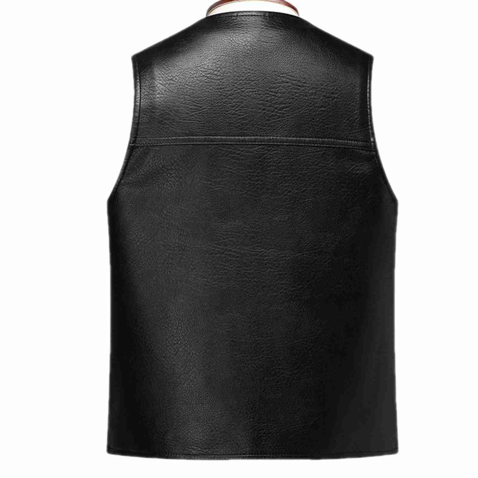 楽天市場】PUレザーベスト メンズ スーツベスト ビジネスベスト 革