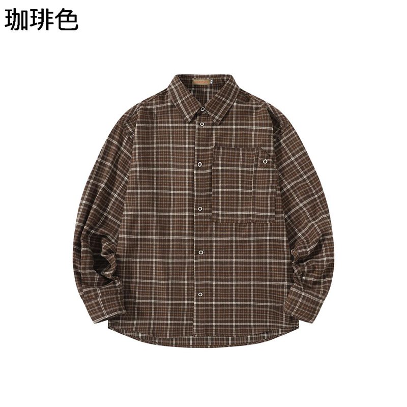 楽天市場】メンズシャツ 長袖シャツ ジャケットシャツ チェック柄