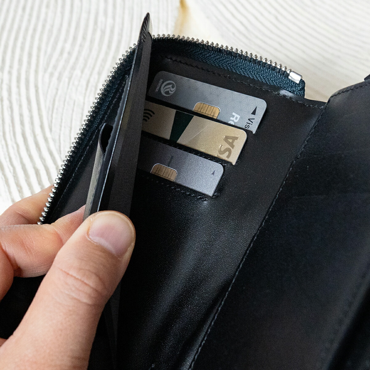 楽天市場】【別注商品】ITTI イッチ 財布 姫路黒桟革 グリーン