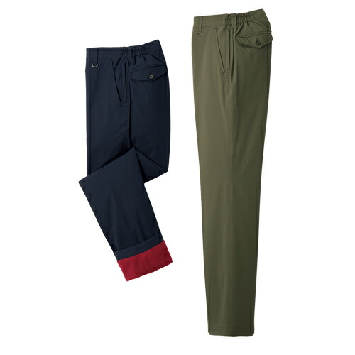 楽天市場】ストレッチパンツ ズボン カーキ ネイビー メンズ 冬に重宝
