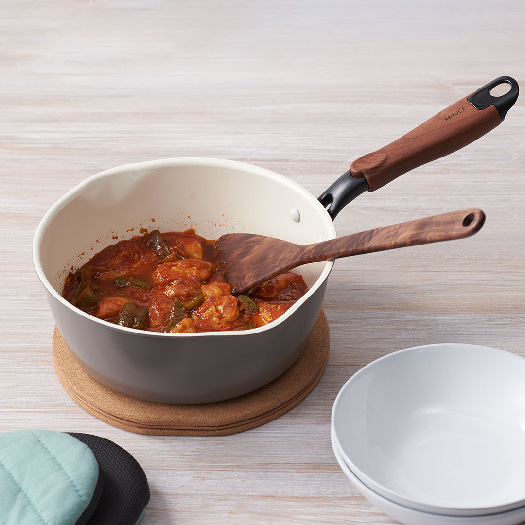 楽天市場】【KEYUCA公式店】ケユカ Kerami IH フライパン 20cm 深型