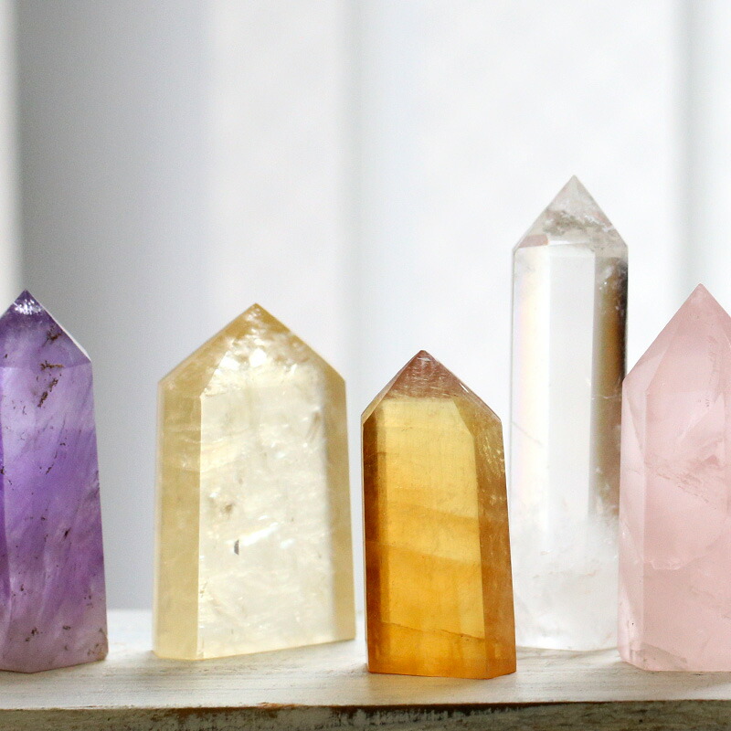 楽天市場】プリズムストーン 【天然石六角柱の浄化インテリア