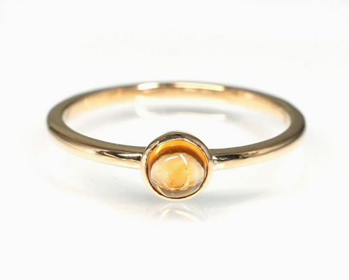 楽天市場】シトリン 18金 リング 指輪 【前向き・富】天然石 ビジョン