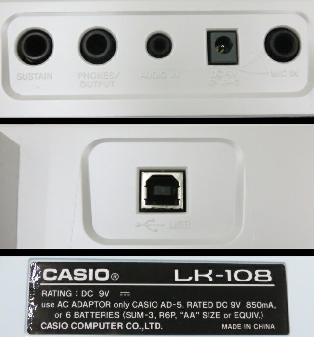 楽天市場】カシオ 光ナビ ルーチェ キーボード LK-108 ○YR-12516