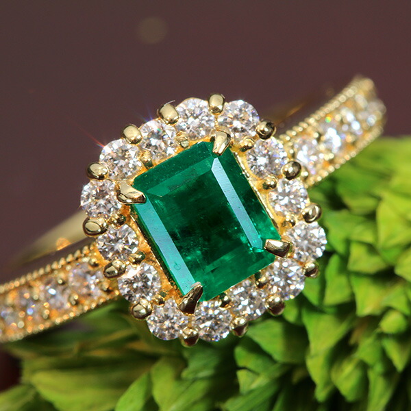 楽天市場】コロンビア産 エメラルド リング/指輪 0.980カラット 18金