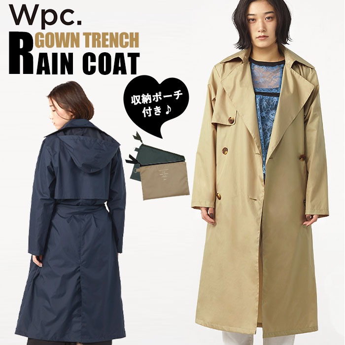 楽天市場】wpc レインコート レディース ロング トレンチコート