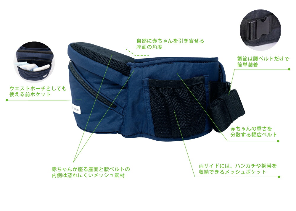 楽天市場】ポルバン メーカー公式店 ベーシック ヒップシート