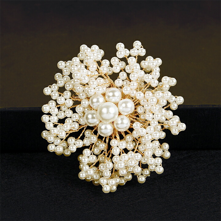 楽天市場】1A3 パールコサージュ パールブローチ 卒園式 卒業式 入学式