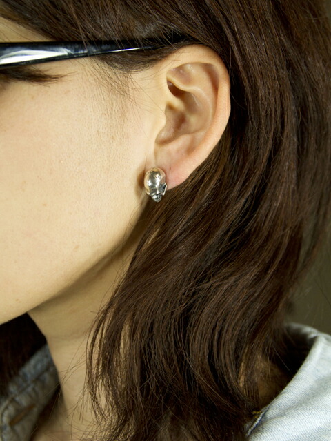 楽天市場】JIN[ハーフスカル ピアス](シルバーアクセサリー/シルバー