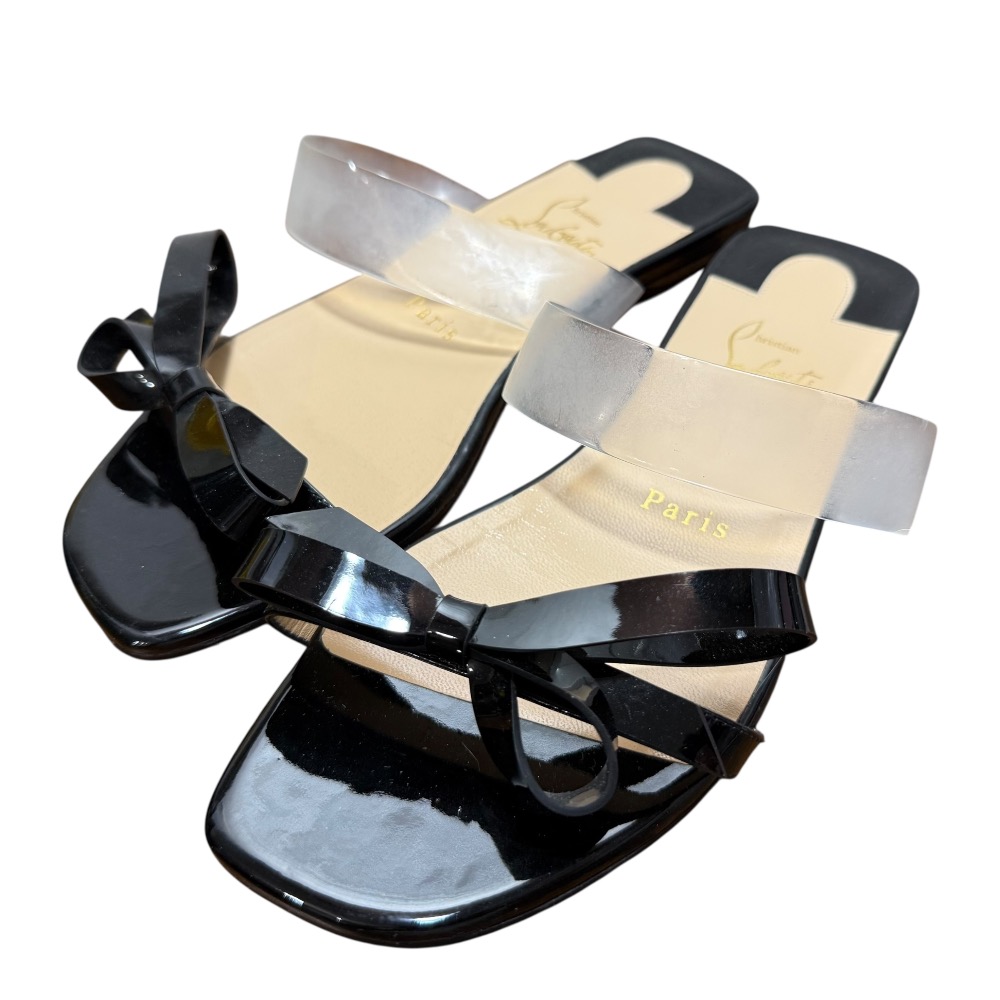 楽天市場】リボン（ブランドクリスチャンルブタン）（サンダル