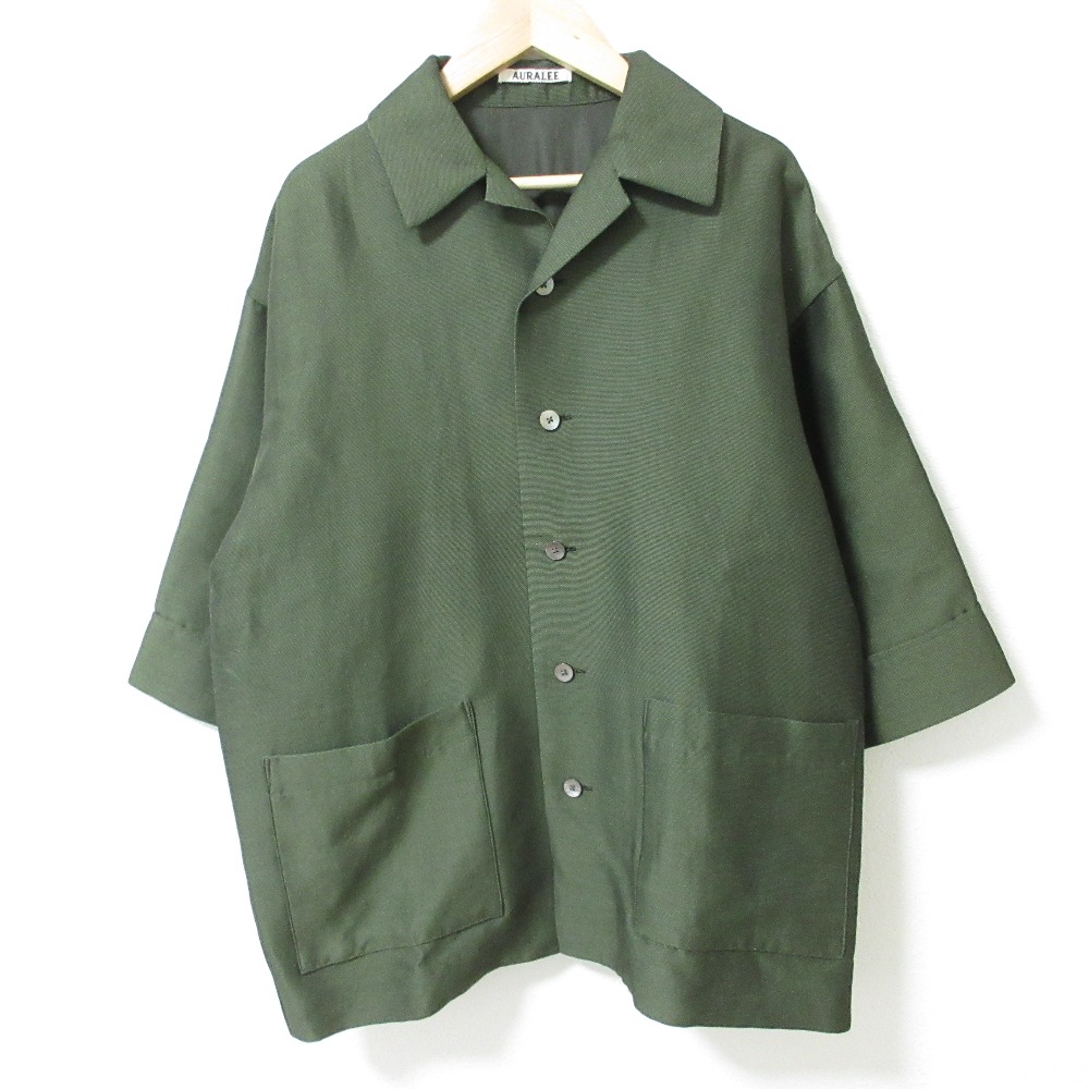 楽天市場】オーラリー シャツ（カラーカーキグリーン）の通販